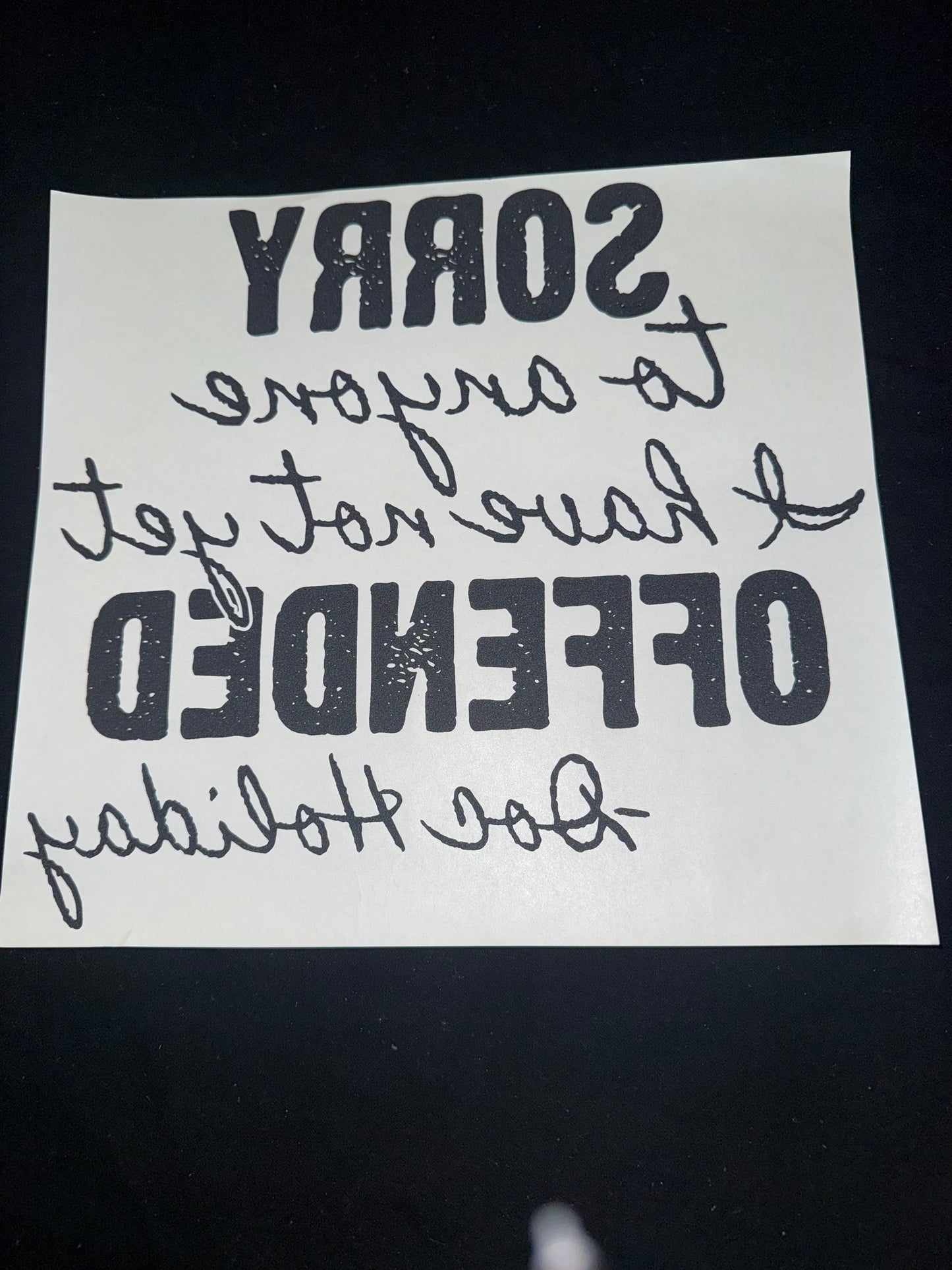 Screen Print Transfer #81 (Destash)